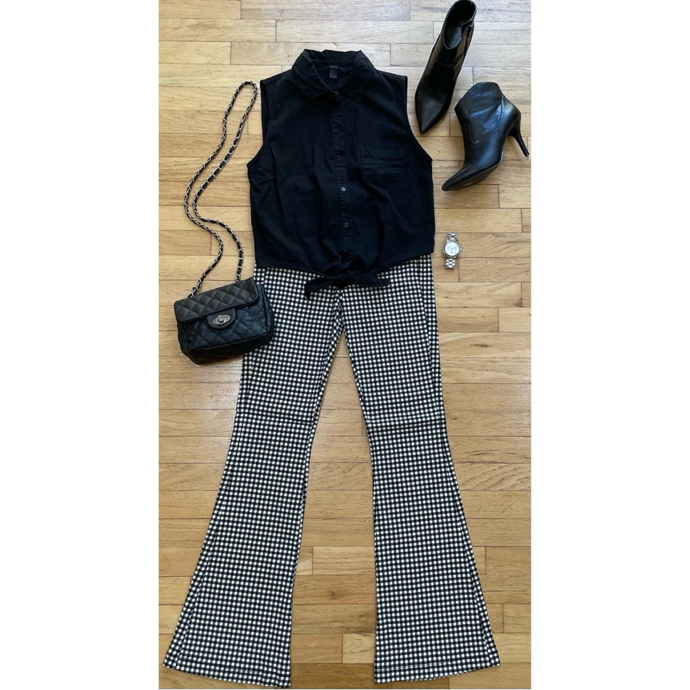 Tie-Front Twill Shirt